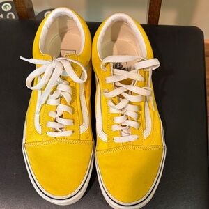 Vans Bright Yellow Canvas Sneakers